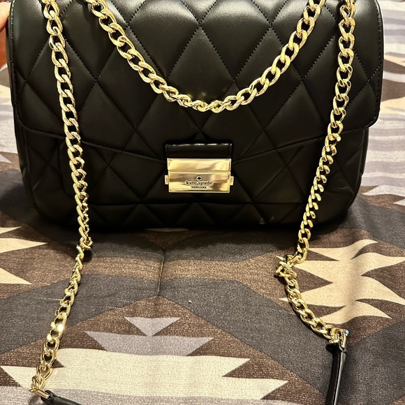 Kate Spade 2 way black and gold bag - Picture 3 of 8